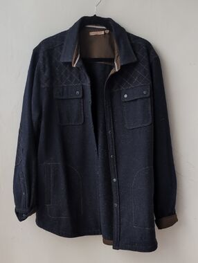 Men's Quilted Dark Navy Chore/Work Jacket
